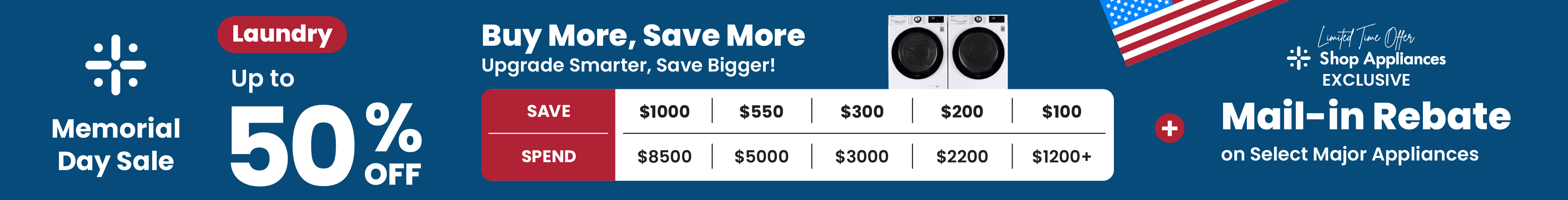 Laundry collection savings banner